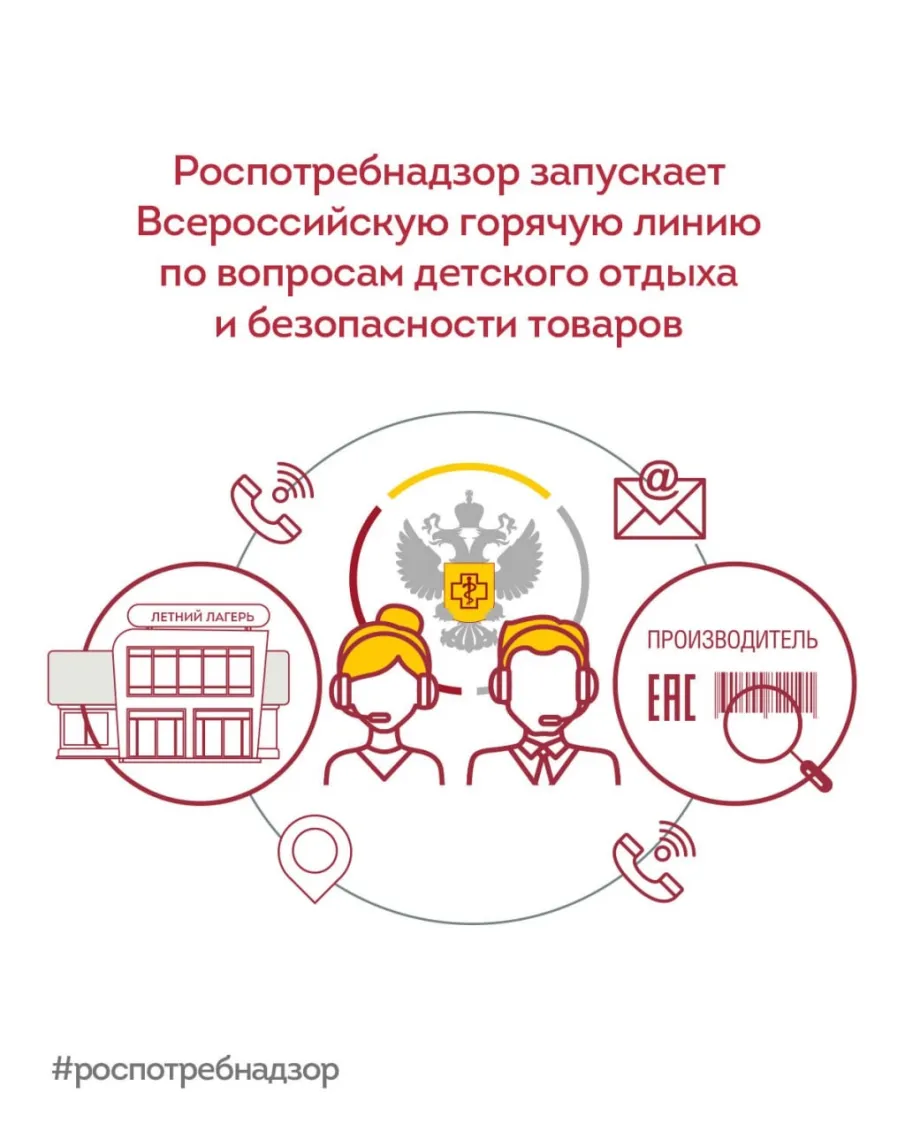 Всероссийская горячая линия по вопросам детского отдыха и безопасности товаров
